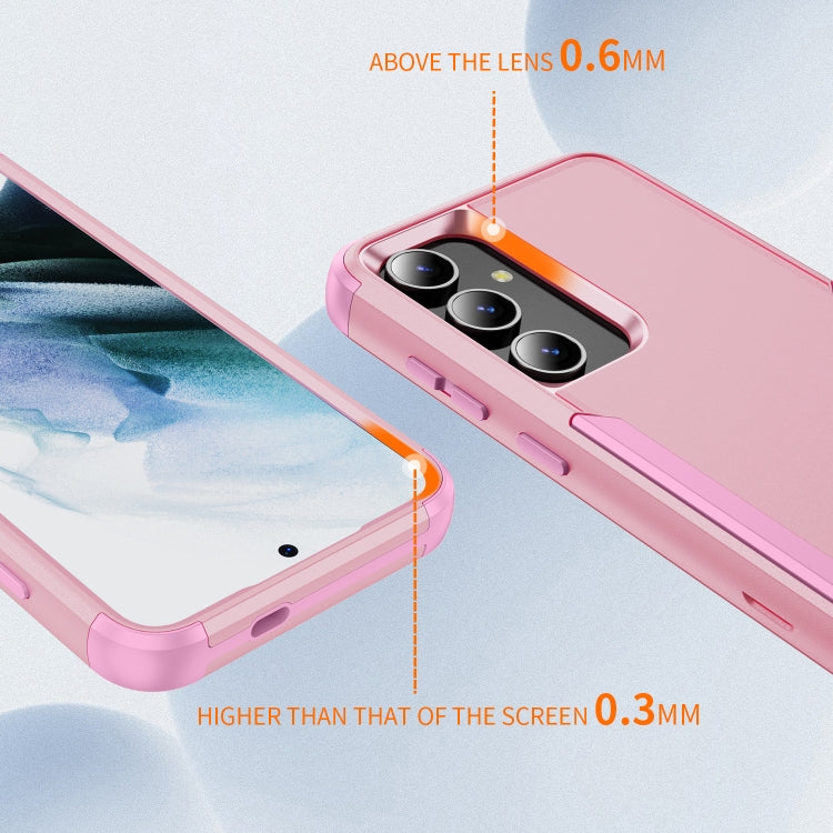 For Samsung Galaxy S25+ 5G TPU + PC Shockproof Protective Phone Case(Pink) - Galaxy S25+ 5G Cases by PMC Jewellery | Online Shopping South Africa | PMC Jewellery | Buy Now Pay Later Mobicred