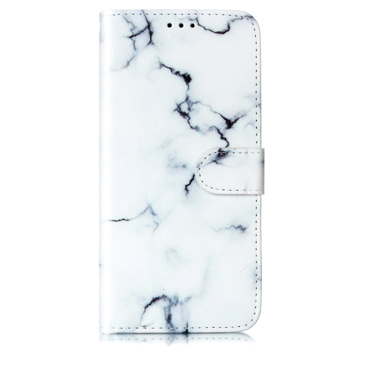 For Samsung Galaxy S25 5G Colored Drawing Marble Pattern Leather Phone Case(White Marble) - Galaxy S25 5G Cases by PMC Jewellery | Online Shopping South Africa | PMC Jewellery | Buy Now Pay Later Mobicred
