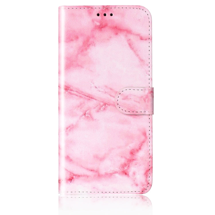 For Samsung Galaxy S25 5G Colored Drawing Marble Pattern Leather Phone Case(Pink Marble) - Galaxy S25 5G Cases by PMC Jewellery | Online Shopping South Africa | PMC Jewellery | Buy Now Pay Later Mobicred