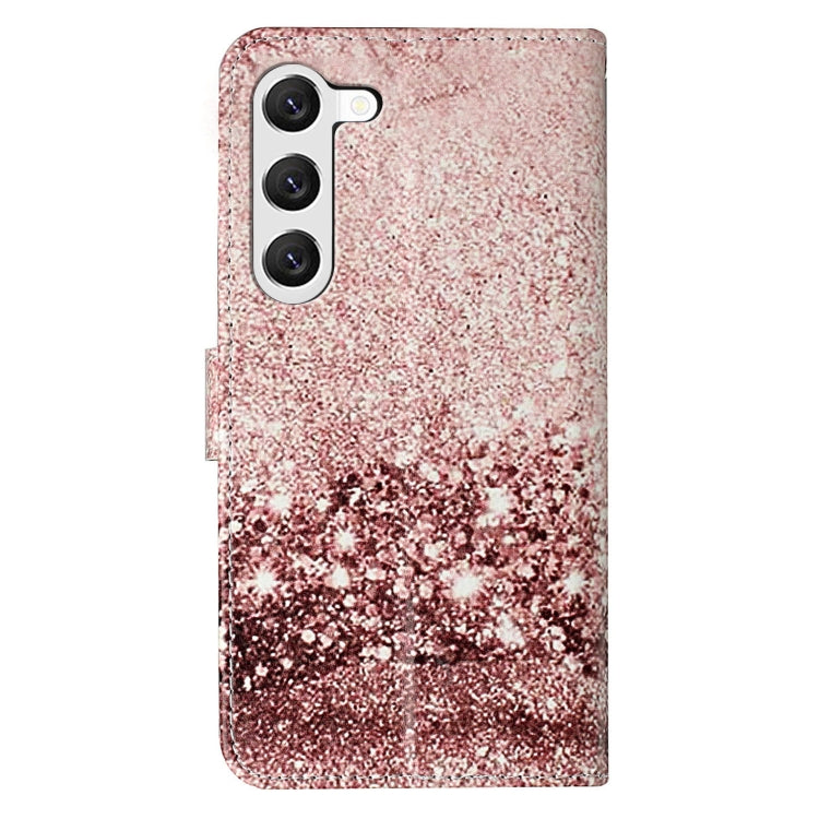 For Samsung Galaxy S25+ 5G Colored Drawing Marble Pattern Leather Phone Case(Rose Gold) - Galaxy S25+ 5G Cases by PMC Jewellery | Online Shopping South Africa | PMC Jewellery | Buy Now Pay Later Mobicred