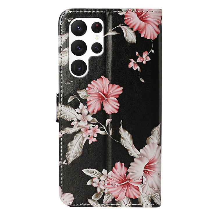 For Samsung Galaxy S25 Ultra 5G Colored Drawing Marble Pattern Leather Phone Case(Azalea) - Galaxy S25 Ultra 5G Cases by PMC Jewellery | Online Shopping South Africa | PMC Jewellery | Buy Now Pay Later Mobicred