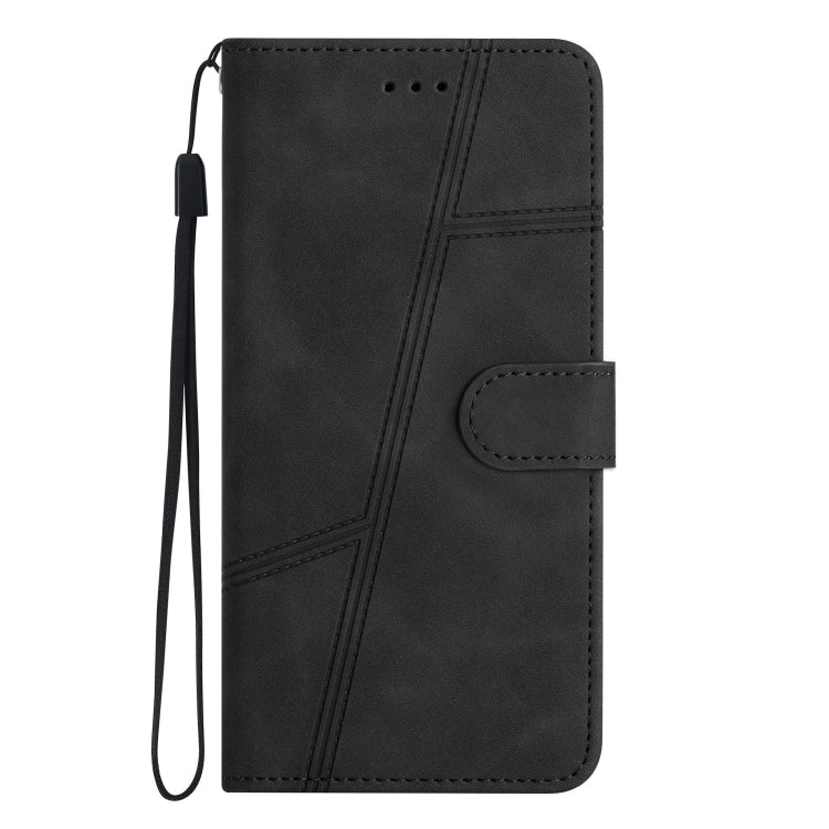 For Samsung Galaxy S25 5G Skin-feel Stitching Leather Phone Case(Black) - Galaxy S25 5G Cases by PMC Jewellery | Online Shopping South Africa | PMC Jewellery | Buy Now Pay Later Mobicred