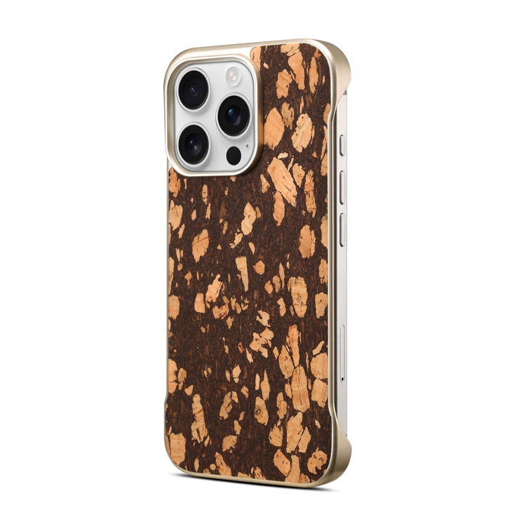 For iPhone 16 Pro Max Denior A18 WoodenPaint MagSafe Phone Case(Brown) - iPhone 16 Pro Max Cases by Denior | Online Shopping South Africa | PMC Jewellery | Buy Now Pay Later Mobicred