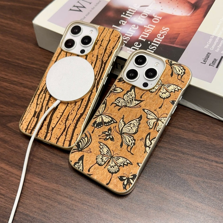 For iPhone 16 Pro Max Denior A18 WoodenPaint MagSafe Phone Case(Tree Pattern) - iPhone 16 Pro Max Cases by Denior | Online Shopping South Africa | PMC Jewellery | Buy Now Pay Later Mobicred