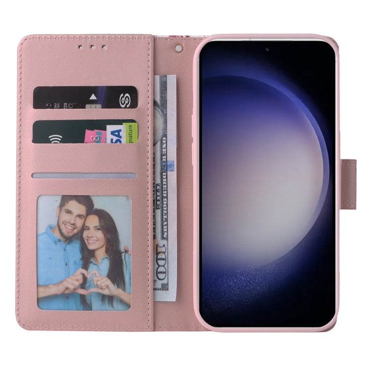 For Samsung Galaxy S25 5G Marble Bronzing Stitching Leather Phone Case(Purple) - Galaxy S25 5G Cases by PMC Jewellery | Online Shopping South Africa | PMC Jewellery | Buy Now Pay Later Mobicred