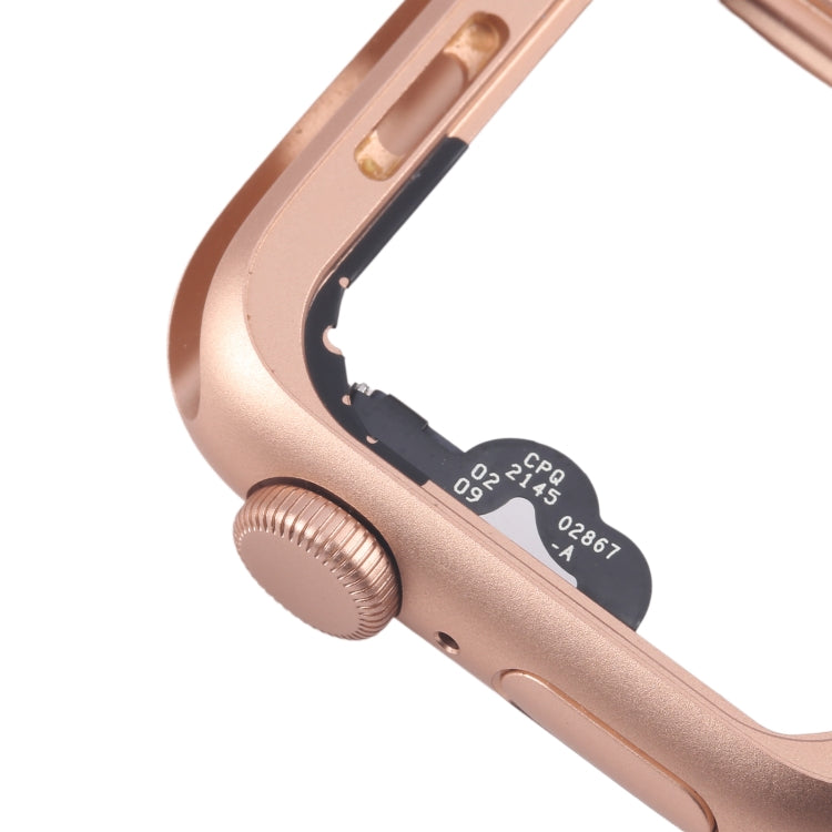 For Apple Watch SE 2020 40MM LTE Aluminium Alloy Middle Frame Bezel Plate with Crown Spin Axis Flex Cable(Gold) - Middle Frame by PMC TechLife | Online Shopping South Africa | PMC TechLife | Buy Now Pay Later Mobicred