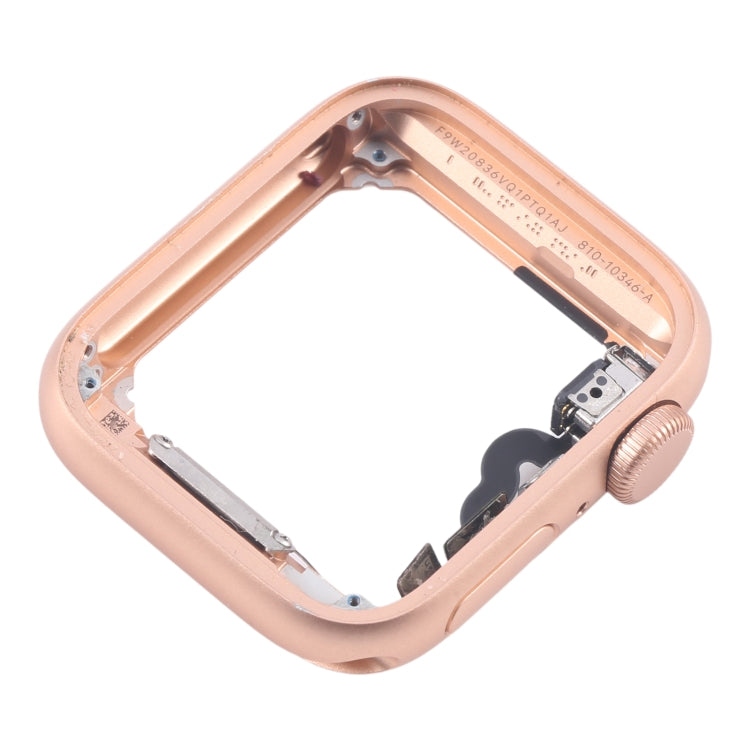 For Apple Watch Series 5 40MM GPS Aluminium Alloy Middle Frame Bezel Plate with Crown Spin Axis Flex Cable(Gold) - Middle Frame by PMC TechLife | Online Shopping South Africa | PMC TechLife | Buy Now Pay Later Mobicred