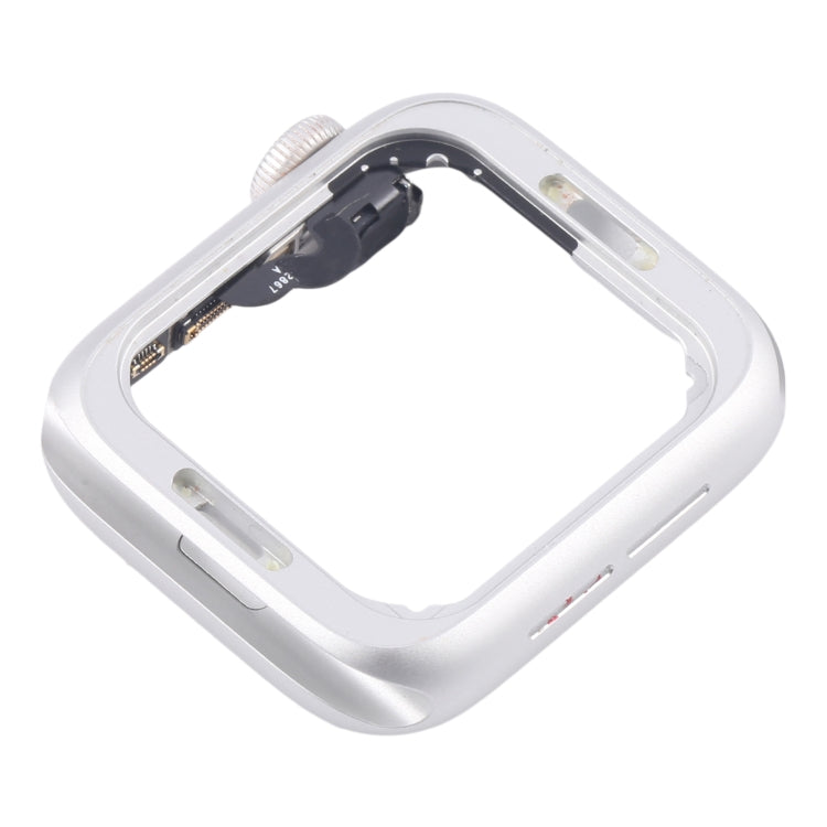 For Apple Watch Series 5 44MM LTE Aluminium Alloy Middle Frame Bezel Plate with Crown Spin Axis Flex Cable(Silver) - free shipping - PMC TechLife - Order now!