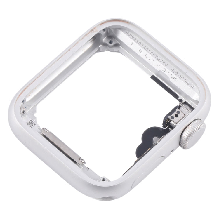 For Apple Watch Series SE 2020 44MM LTE Aluminium Alloy Middle Frame Bezel Plate with Crown Spin Axis Flex Cable(Silver) - Middle Frame by PMC TechLife | Online Shopping South Africa | PMC TechLife | Buy Now Pay Later Mobicred
