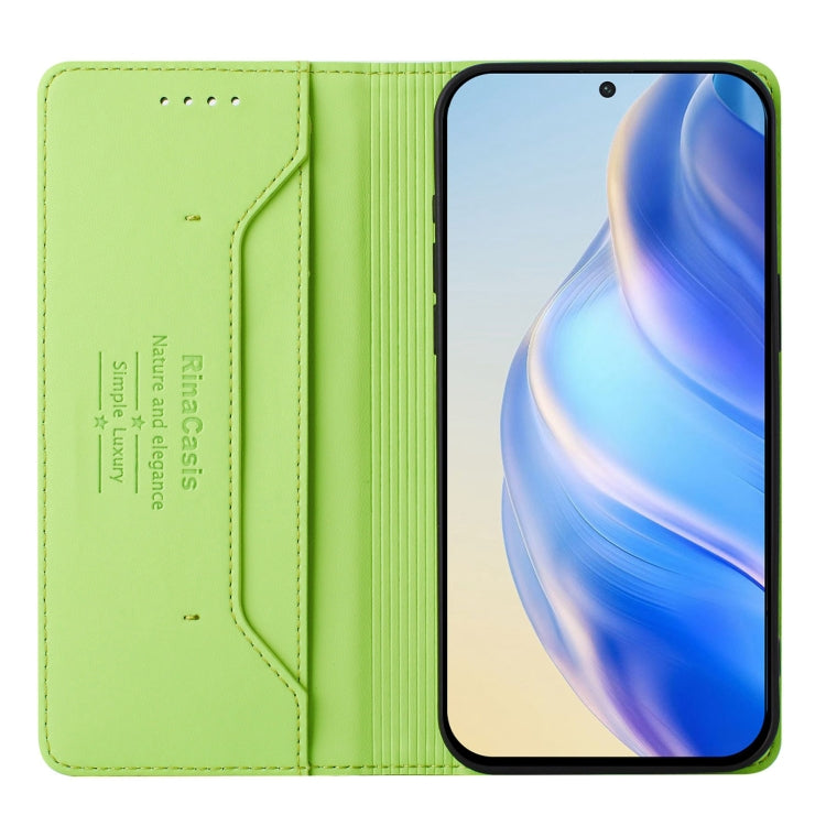 For Samsung Galaxy S24 / S25 5G RC01 Dual-Folded Magnetic Suction RFID Leather Phone Case(Grass Green) - Galaxy S25 5G Cases by PMC Jewellery | Online Shopping South Africa | PMC Jewellery | Buy Now Pay Later Mobicred