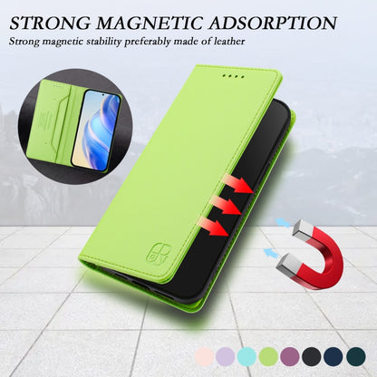 For Samsung Galaxy S24 / S25 5G RC01 Dual-Folded Magnetic Suction RFID Leather Phone Case(Grass Green) - Galaxy S25 5G Cases by PMC Jewellery | Online Shopping South Africa | PMC Jewellery | Buy Now Pay Later Mobicred