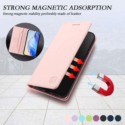 For Samsung Galaxy S25 Ultra 5G RC01 Dual-Folded Magnetic Suction RFID Leather Phone Case(Pink) - Galaxy S25 Ultra 5G Cases by PMC Jewellery | Online Shopping South Africa | PMC Jewellery | Buy Now Pay Later Mobicred