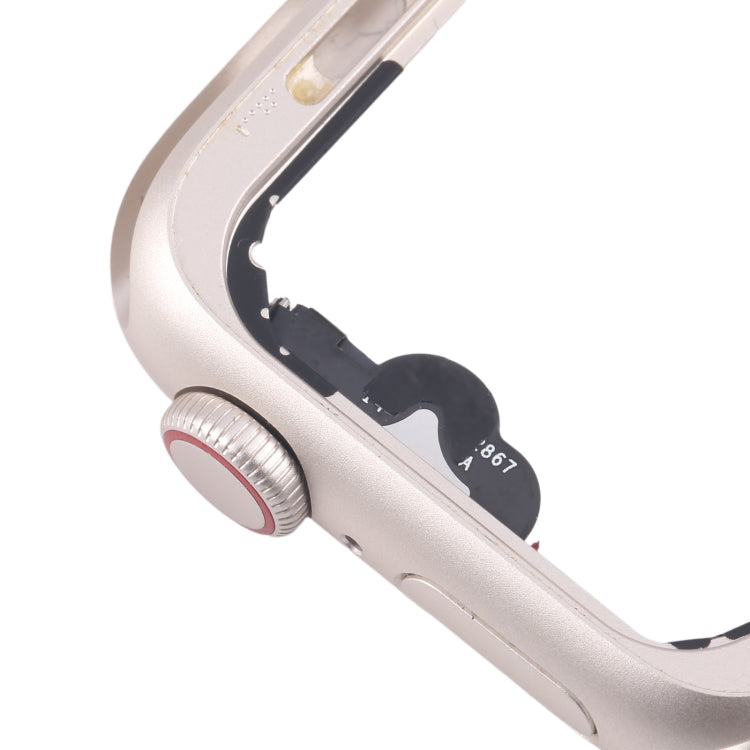 For Apple Watch SE 2022 44MM LTE Aluminium Alloy Middle Frame Bezel Plate with Crown Spin Axis Flex Cable(Starlight) - Middle Frame by PMC TechLife | Online Shopping South Africa | PMC TechLife | Buy Now Pay Later Mobicred