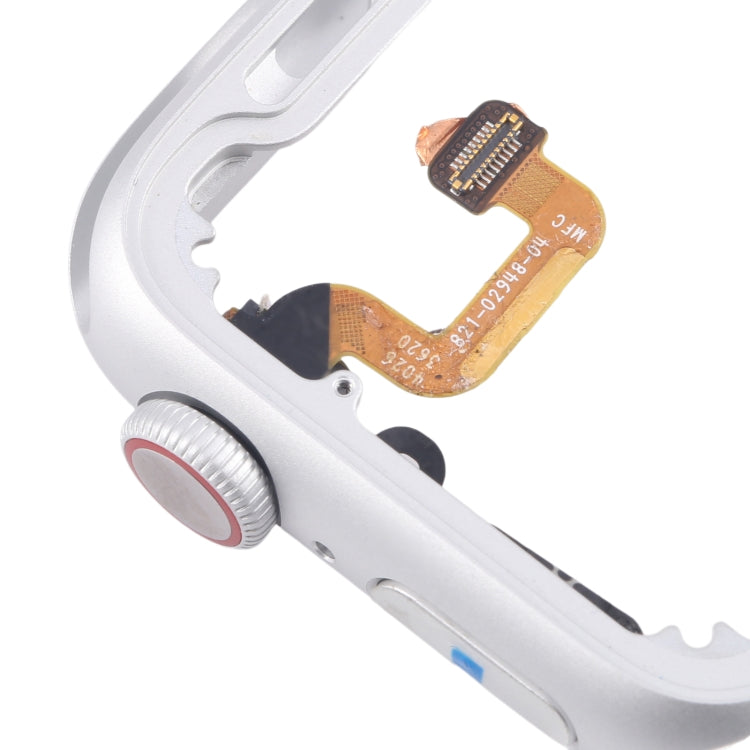 For Apple Watch Series 6 44MM LTE Aluminium Alloy Middle Frame Bezel Plate with Crown Spin Axis Flex Cable(Silver) - Middle Frame by PMC TechLife | Online Shopping South Africa | PMC TechLife | Buy Now Pay Later Mobicred