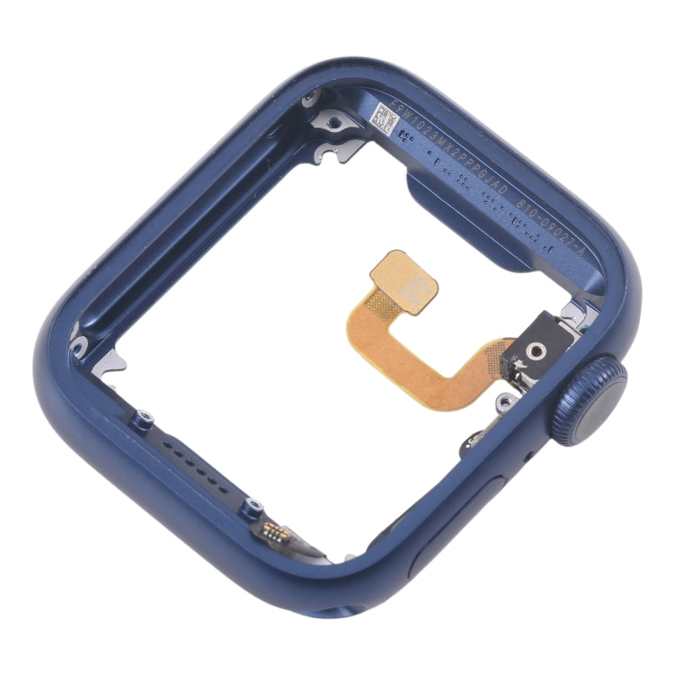 For Apple Watch Series 6 44MM GPS Aluminium Alloy Middle Frame Bezel Plate with Crown Spin Axis Flex Cable(Blue) - Middle Frame by PMC TechLife | Online Shopping South Africa | PMC TechLife | Buy Now Pay Later Mobicred