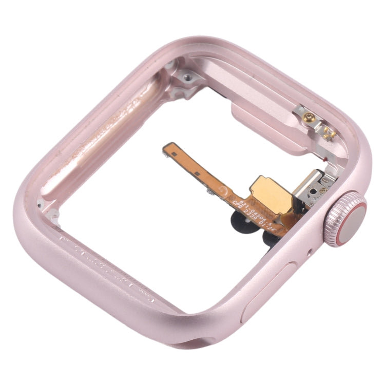 For Apple Watch Series 9 45MM GPS Aluminium Alloy Middle Frame Bezel Plate with Crown Spin Axis Flex Cable(Pink) - Middle Frame by PMC TechLife | Online Shopping South Africa | PMC TechLife | Buy Now Pay Later Mobicred