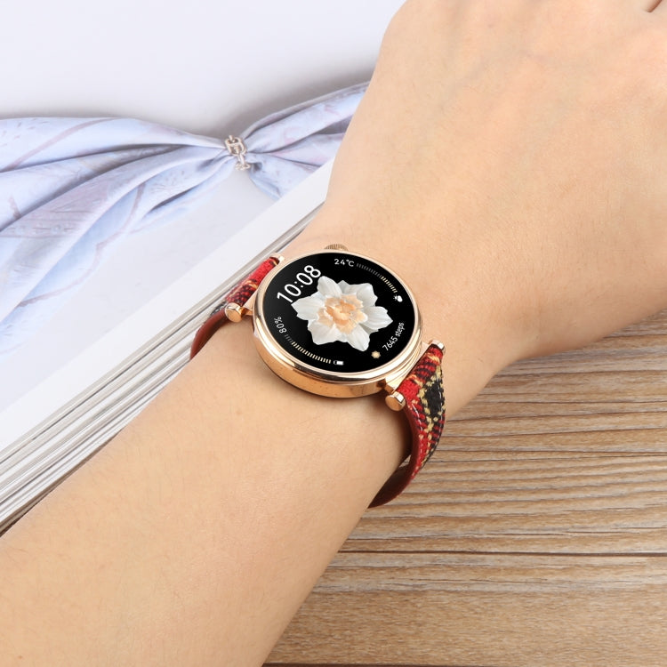 18mm Universal Slim Magnetic Buckle Napped Fabric Leather Watch Band(Brown) - free shipping - PMc TechLife - Order now!