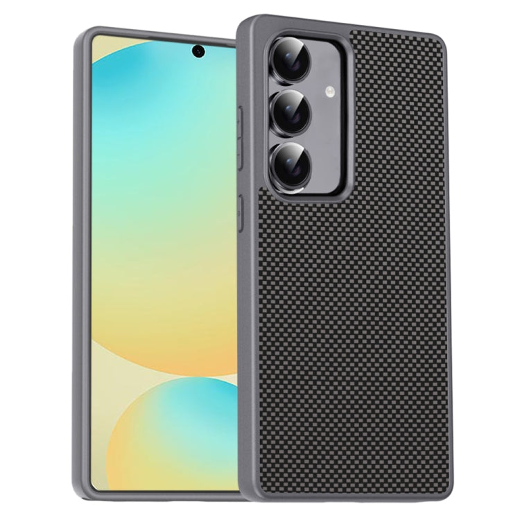 For Samsung Galaxy S25+ 5G Pita Series TPU + PC Texture Phone Case(Grey) - free shipping - PMC Jewellery - Order now!