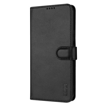 For Samsung Galaxy S25 5G AZNS Skin Feel Calf Texture Flip Leather Phone Case(Black) - Galaxy S25 5G Cases by AZNS | Online Shopping South Africa | PMC Jewellery | Buy Now Pay Later Mobicred