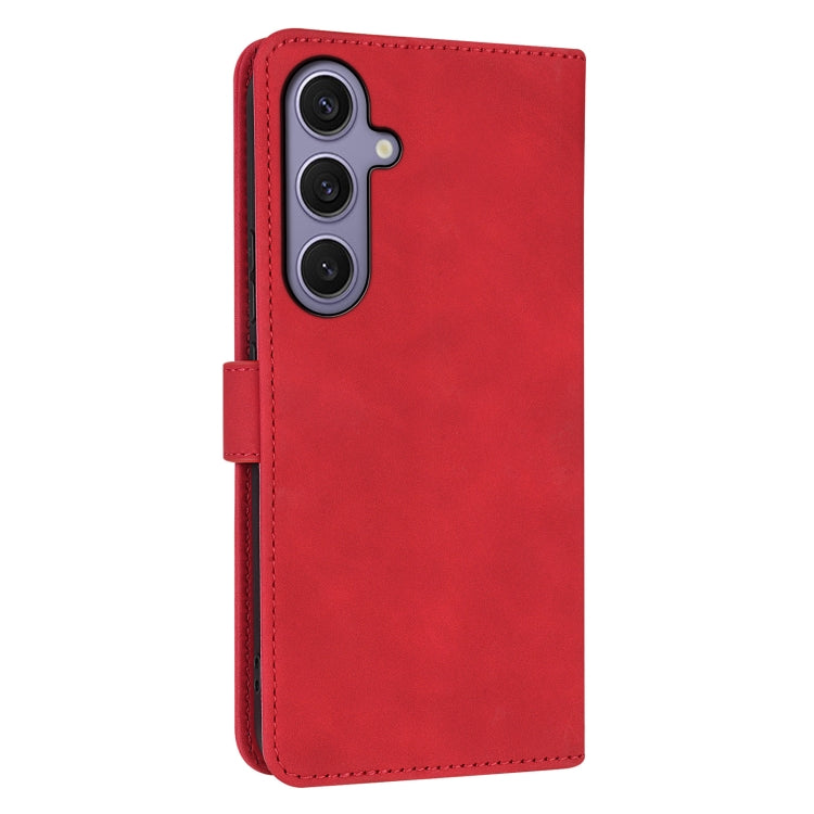 For Samsung Galaxy S25 5G AZNS Skin Feel Calf Texture Flip Leather Phone Case(Red) - Galaxy S25 5G Cases by AZNS | Online Shopping South Africa | PMC Jewellery | Buy Now Pay Later Mobicred