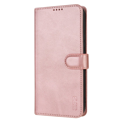 For Samsung Galaxy S25 5G AZNS Skin Feel Calf Texture Flip Leather Phone Case(Rose Gold) - Galaxy S25 5G Cases by AZNS | Online Shopping South Africa | PMC Jewellery | Buy Now Pay Later Mobicred