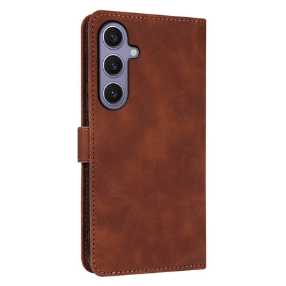 For Samsung Galaxy S25 5G AZNS Skin Feel Calf Texture Flip Leather Phone Case(Brown) - Galaxy S25 5G Cases by AZNS | Online Shopping South Africa | PMC Jewellery | Buy Now Pay Later Mobicred