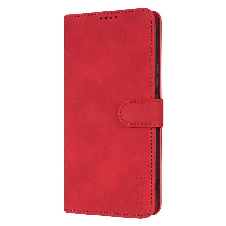 For Samsung Galaxy S25+ 5G AZNS Skin Feel Calf Texture Flip Leather Phone Case(Red) - Galaxy S25+ 5G Cases by AZNS | Online Shopping South Africa | PMC Jewellery | Buy Now Pay Later Mobicred