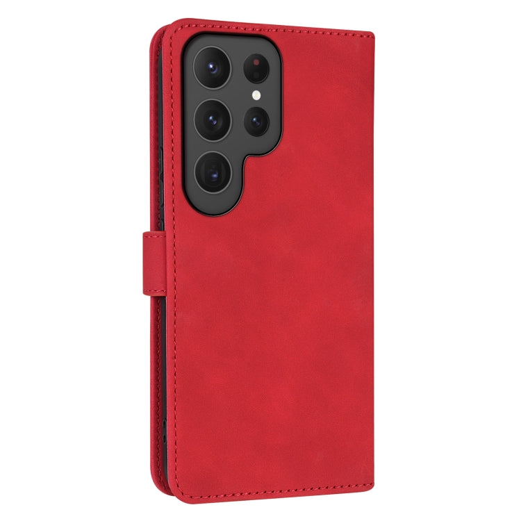 For Samsung Galaxy S25 Ultra 5G AZNS Skin Feel Calf Texture Flip Leather Phone Case(Red) - Galaxy S25 Ultra 5G Cases by AZNS | Online Shopping South Africa | PMC Jewellery | Buy Now Pay Later Mobicred