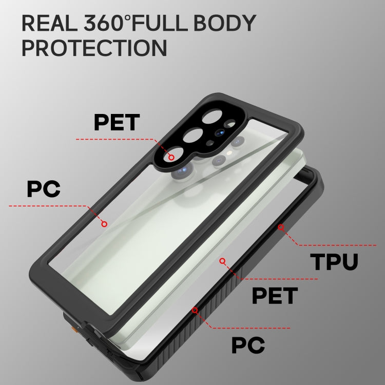 For Samsung Galaxy S25 Ultra 5G RedPepper IP68 Waterproof Triple-proof Phone Case(Black) - Galaxy S25 Ultra 5G Cases by RedPepper | Online Shopping South Africa | PMC Jewellery | Buy Now Pay Later Mobicred