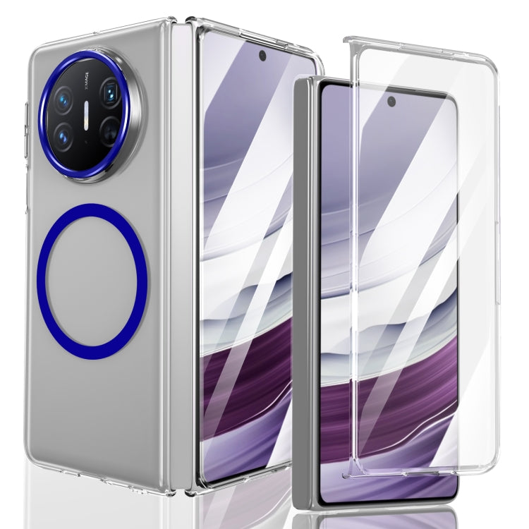 For Huawei Mate X5 lce Folding Series MagSafe Integrated Clear PC Phone Case(Royal Blue) - Huawei Cases by PMC TechLife | Online Shopping South Africa | PMC TechLife | Buy Now Pay Later Mobicred