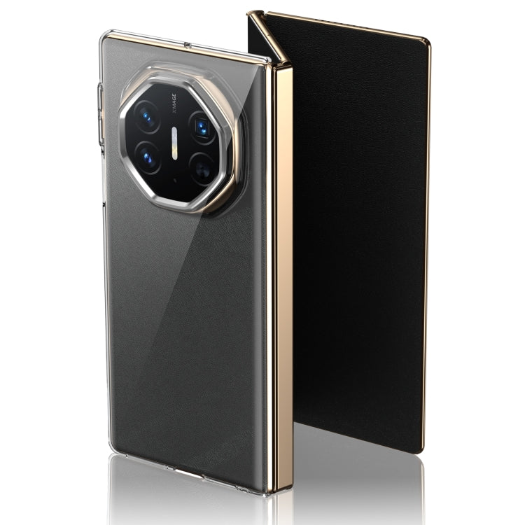For Huawei Mate XT Ultimate Design lce Folding Series Integrated Clear PC Phone Case(Silver) - Huawei Cases by PMC TechLife | Online Shopping South Africa | PMC TechLife | Buy Now Pay Later Mobicred