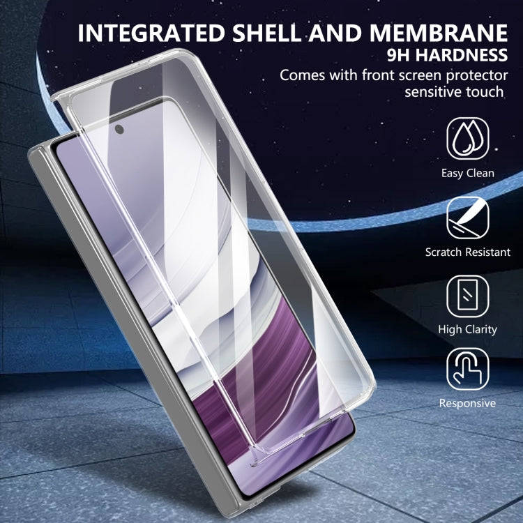For Huawei Mate X5 lce Folding Series Integrated Clear PC Phone Case(Royal Blue) - Huawei Cases by PMC TechLife | Online Shopping South Africa | PMC TechLife | Buy Now Pay Later Mobicred