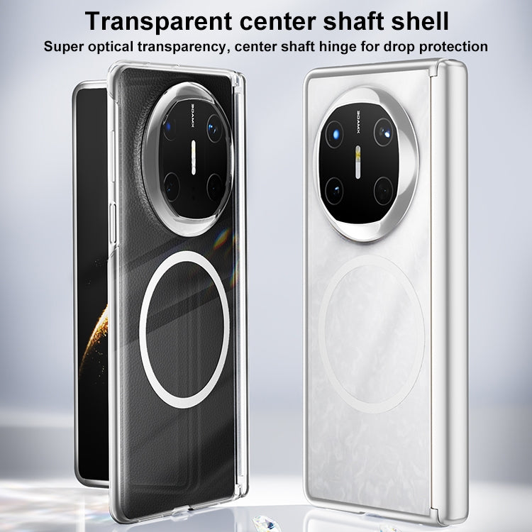 For Huawei Mate X6 Clear MagSafe PC Full Coverage Phone Case(Black) - Huawei Cases by PMC TechLife | Online Shopping South Africa | PMC TechLife | Buy Now Pay Later Mobicred
