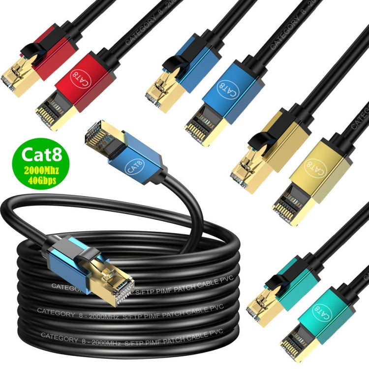 8m Home Fiber Bandwidth 10 Gigabit CAT8 Network Cable(Green) - Lan Cable and Tools by PMC TechLife | Online Shopping South Africa | PMC TechLife | Buy Now Pay Later Mobicred