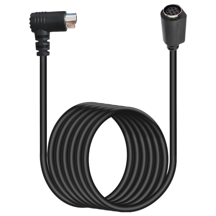 Curved mini DIN 8 Pin TV Audio Adapter Cable S-Video TV Box Cable, Length:3m(Black) - Cables by PMC TechLife | Online Shopping South Africa | PMC TechLife | Buy Now Pay Later Mobicred