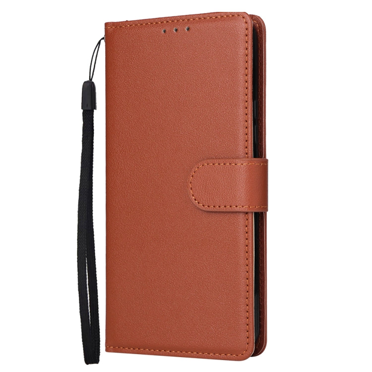 For Samsung Galaxy S25 5G 3-Card Slots Multifunctional Leather Phone Case(Brown) - Galaxy S25 5G Cases by PMC Jewellery | Online Shopping South Africa | PMC Jewellery | Buy Now Pay Later Mobicred