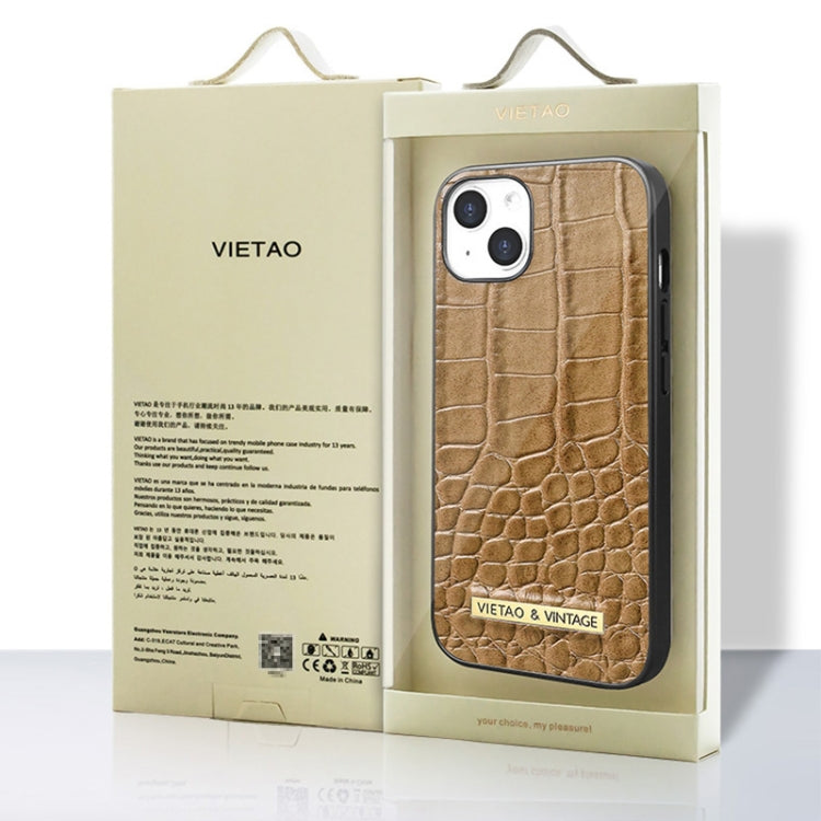 For iPhone 16 Pro Max VIETAO Alligator Texture PU Phone Case(Red) - iPhone 16 Pro Max Cases by VIETAO | Online Shopping South Africa | PMC Jewellery | Buy Now Pay Later Mobicred