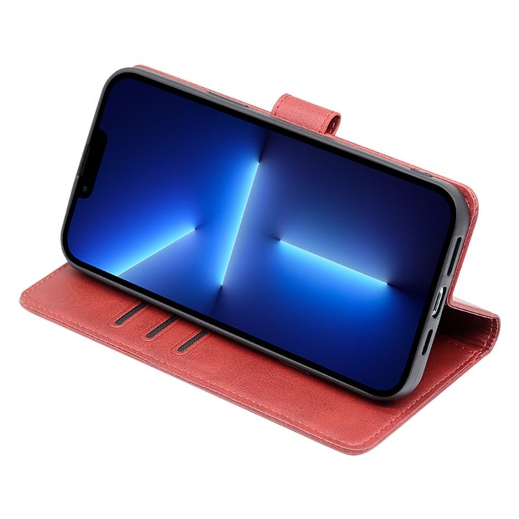 For Samsung Galaxy S25 5G Calf Texture Buckle Flip Leather Phone Case(Red) - Galaxy S25 5G Cases by PMC Jewellery | Online Shopping South Africa | PMC Jewellery | Buy Now Pay Later Mobicred