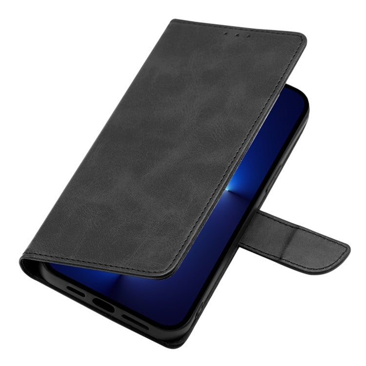 For Samsung Galaxy S25 Ultra 5G Calf Texture Buckle Flip Leather Phone Case(Black) - Galaxy S25 Ultra 5G Cases by PMC Jewellery | Online Shopping South Africa | PMC Jewellery | Buy Now Pay Later Mobicred