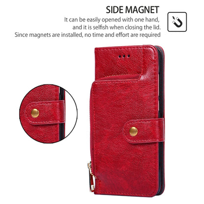 For Samsung Galaxy S25 5G Zipper Bag Leather Phone Case(Red) - Galaxy S25 5G Cases by PMC Jewellery | Online Shopping South Africa | PMC Jewellery | Buy Now Pay Later Mobicred