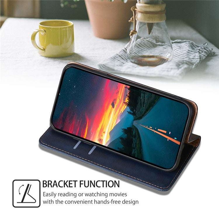 For Samsung Galaxy S25 5G Gloss Oil Solid Color Magnetic Leather Phone Case(Blue) - Galaxy S25 5G Cases by PMC Jewellery | Online Shopping South Africa | PMC Jewellery | Buy Now Pay Later Mobicred