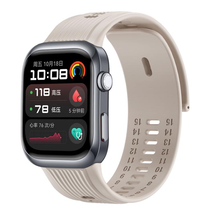 For Huawei Watch D2 Silicone Watch Band Wristband(Grey White) - Watch Bands by PMc TechLife | Online Shopping South Africa | PMc TechLife | Buy Now Pay Later Mobicred