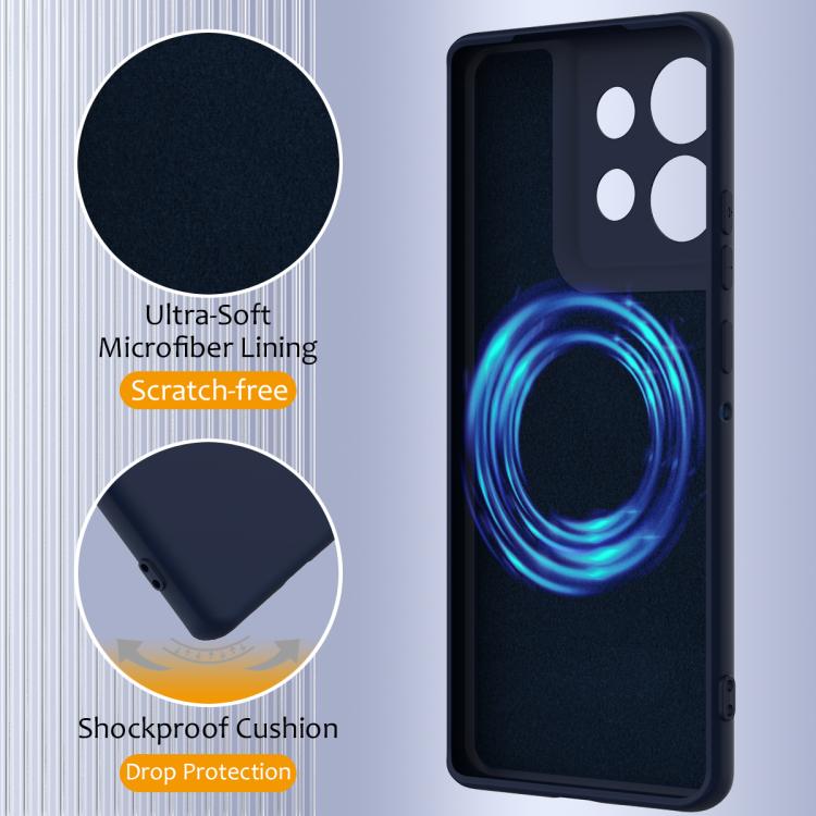 For Motorola Edge 50 5G Shockproof Silicone Magsafe Phone Case(Navy Blue) - free shipping - PMC TechLife - Order now!
