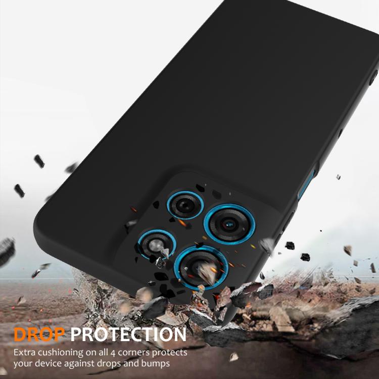 For Motorola Moto G75 5G Shockproof Silicone Magsafe Phone Case(Black) - free shipping - PMC TechLife - Order now!