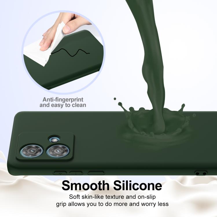 For Motorola Edge 40 Neo Shockproof Silicone Magsafe Phone Case(Dark Green) - free shipping - PMC TechLife - Order now!