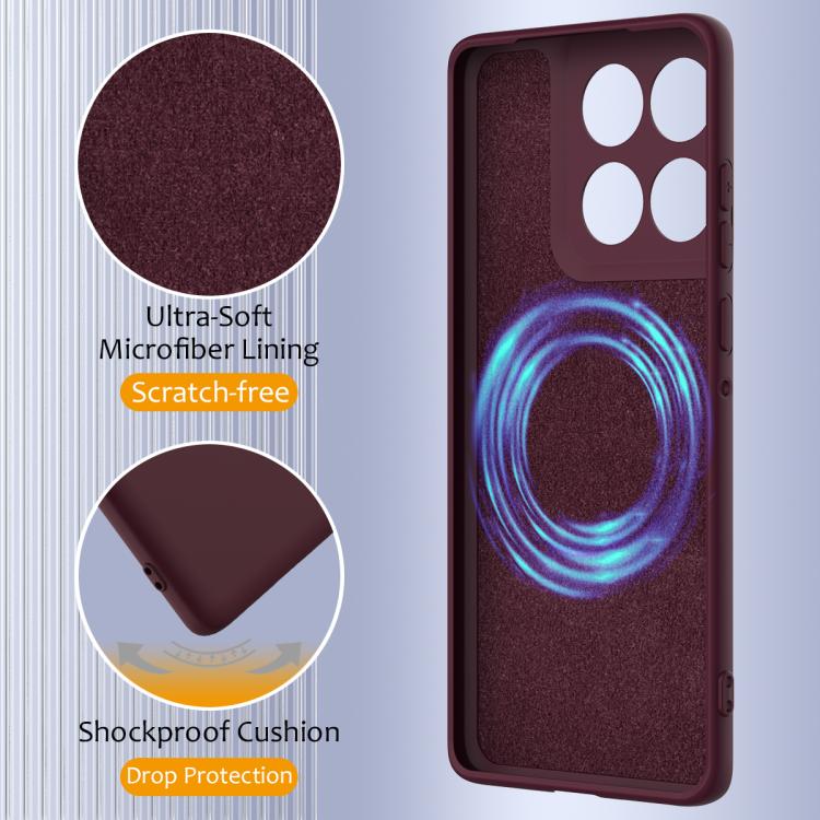 For Motorola Edge 2025 5G Shockproof Silicone Magsafe Phone Case(Plum Color) - free shipping - PMC TechLife - Order now!