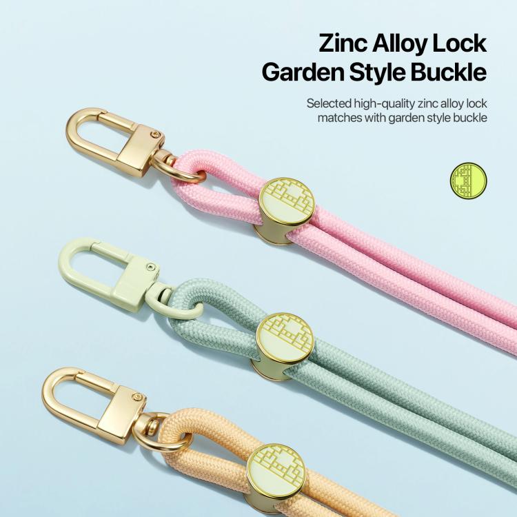 DUX DUCIS Garden Series Tile Pattern Adjustable Crossbody Phone Lanyard(Light Pink) - Lanyards & Wrist Straps by DUX DUCIS | Online Shopping South Africa | PMc TechLife | Buy Now Pay Later Mobicred
