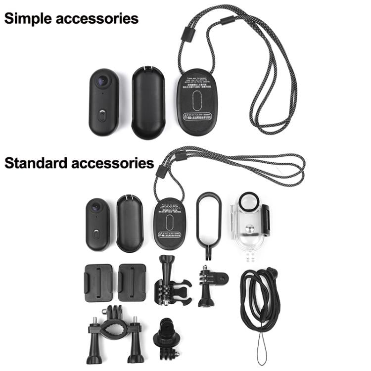 H88 1080P Thumb Sports Camera Mini WiFi Camera, Specification:Simple Version(Black) - Video Cameras by PMC TechLife | Online Shopping South Africa | PMC TechLife | Buy Now Pay Later Mobicred