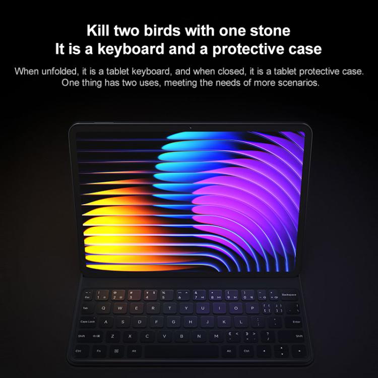 For Xiaomi Pad 7 / 7 Pro Original Xiaomi Keyboard Double-sided Protective Case Smart Leather Tablet Case(Black) - free shipping - PMc TechLife - Order now!