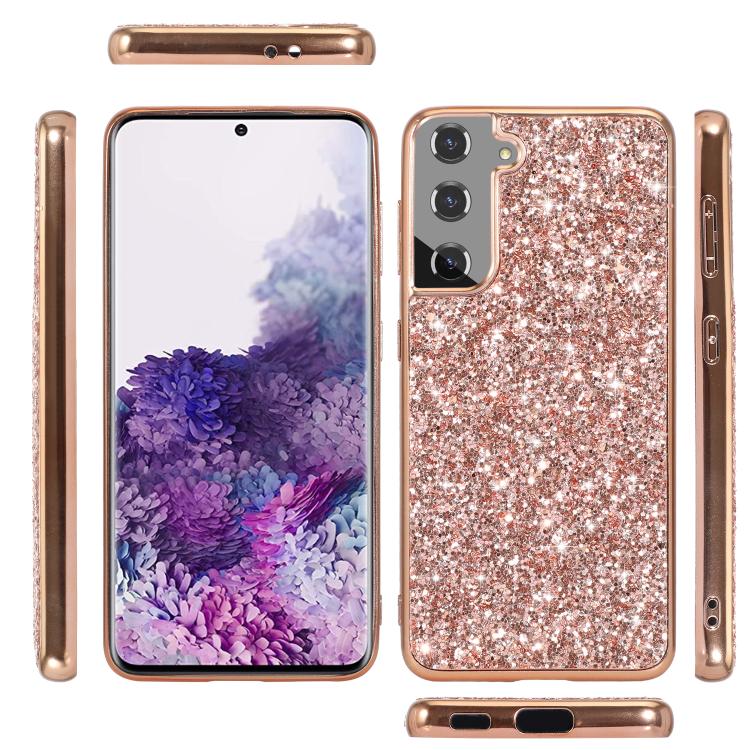 For Samsung Galaxy S25 5G Glitter Powder Shockproof TPU Phone Case(Red) - free shipping - PMC Jewellery - Order now!